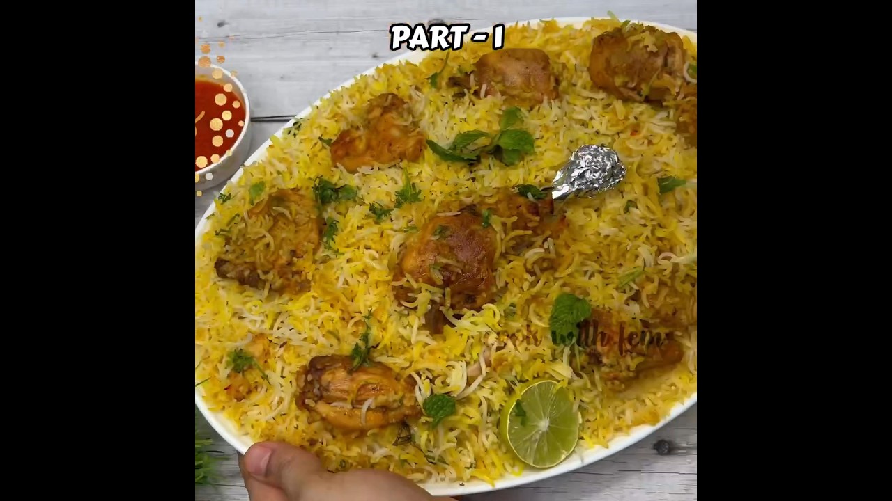 Hyderabadi Chicken Dum Biryani Part - 1 #dumbiryani #chickenbiryani #hyderabadibiryani #biryani