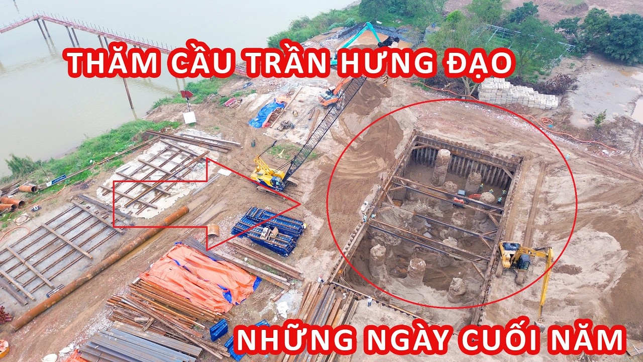 Thăm cầu TRẦN HƯNG ĐẠO ngày cuối năm!