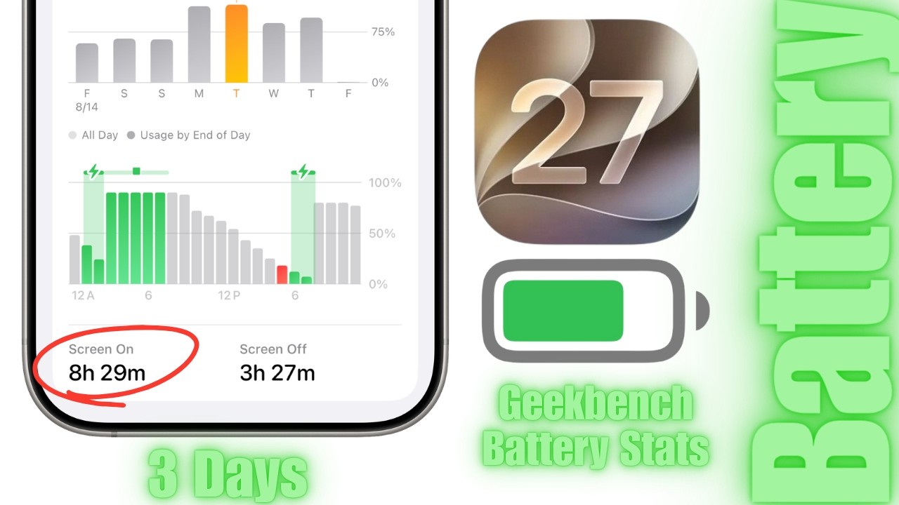iOS 27 Beta 6: Время работы от аккумулятора и производительность (спустя 3 дня)