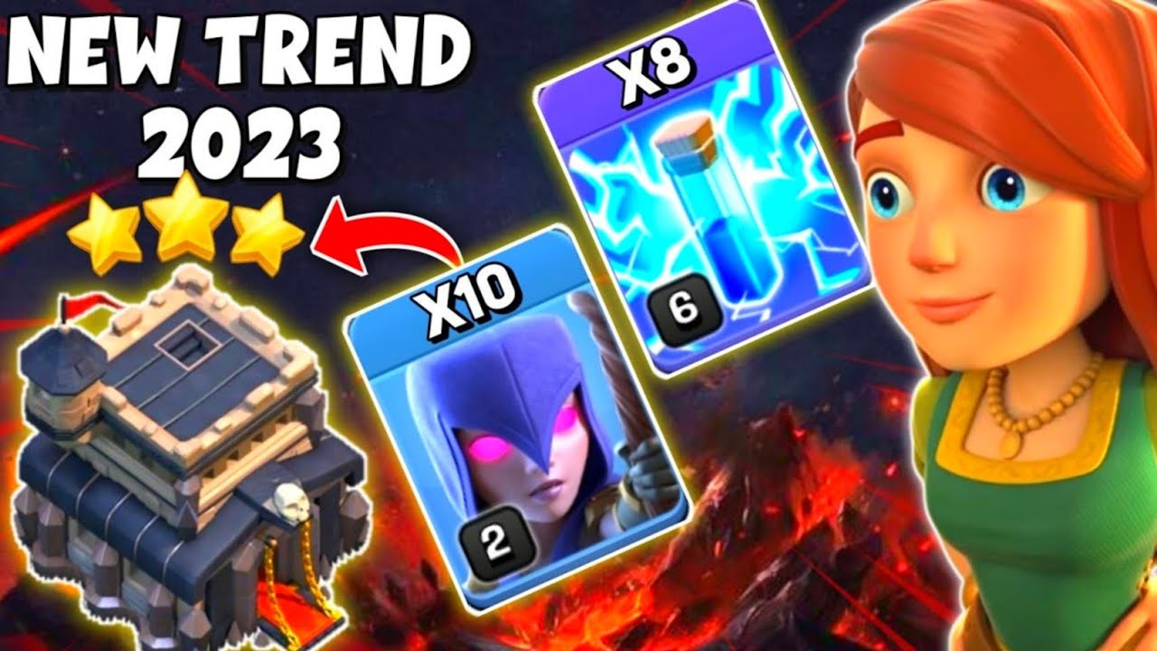 TH9 Zap Witch Attack Strategy 2023 | TH9 Witch Slap Attack Strategy Clash Of Clans - COC