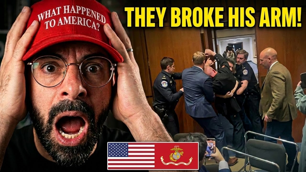 Marine Exposes Israel-First War Agenda&mdash;Gets Tackled and Injured by Senate Security