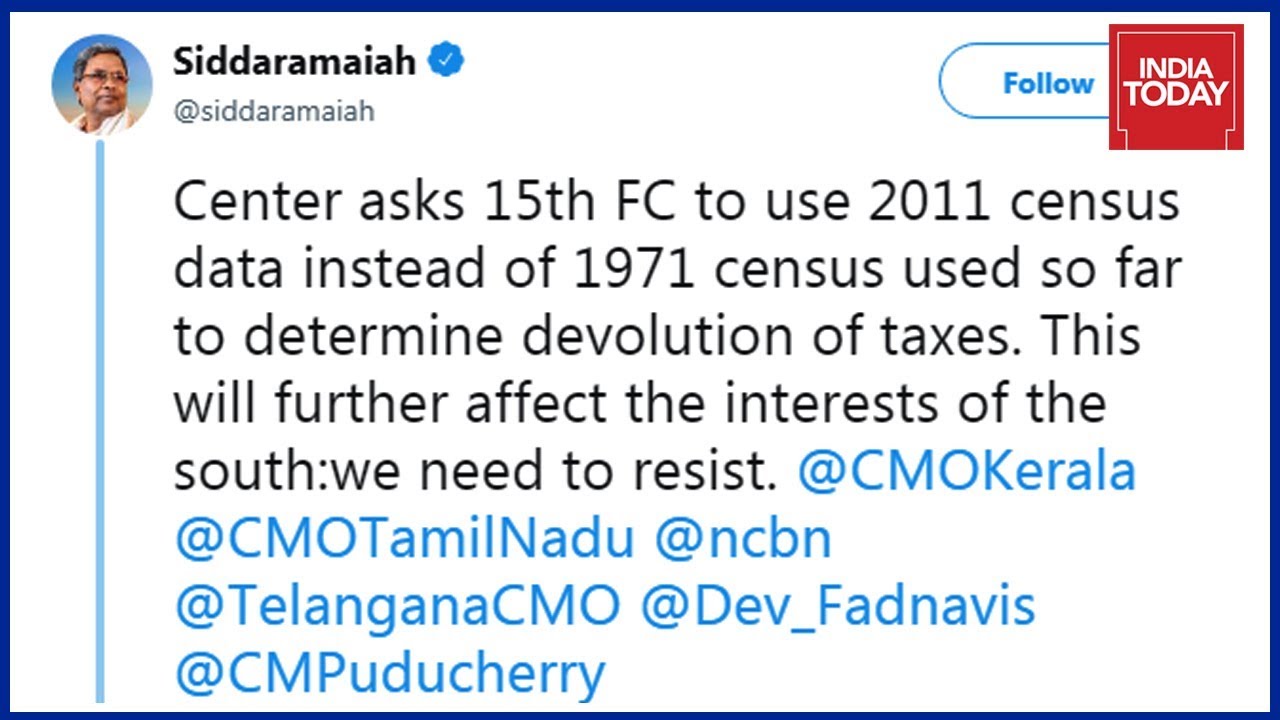 Siddaramaiah Urges Southern States To Unite Against Centre's Distribution Of Funds