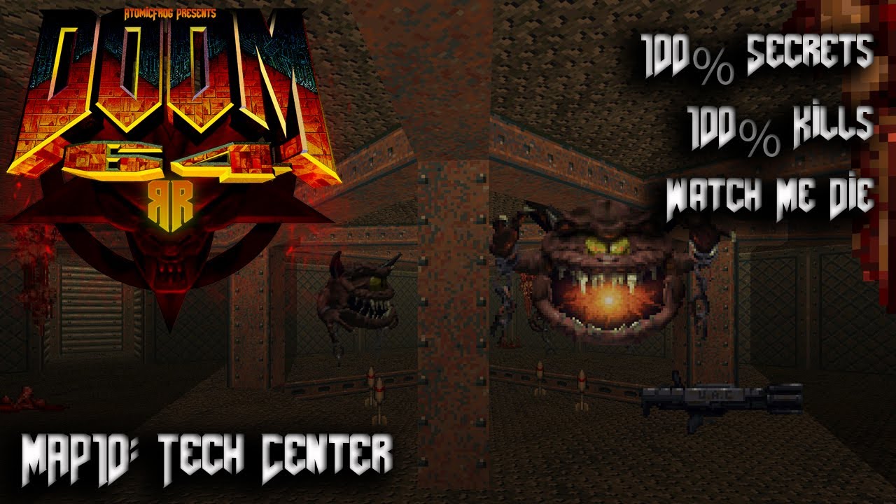 DOOM64: Reloaded Remaster - MAP10: Технический центр - 100% секретов