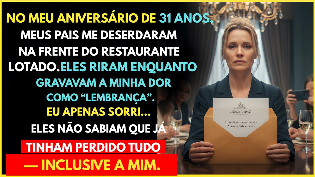 No Meu Aniversário, Minha Família Me Deserdou Mas o CEO Tinha Uma Surpresa Que Eles Nunca Imaginaram