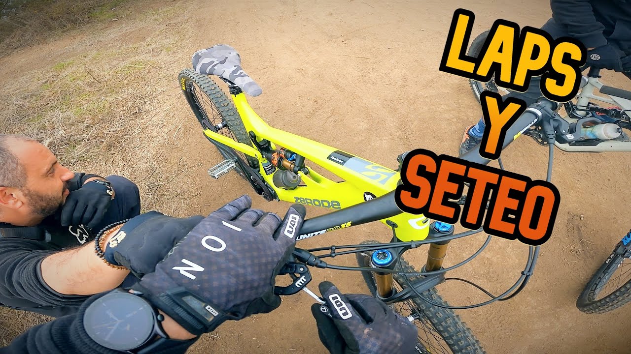 Haciendo Laps y ajustando la bicicleta en el Bike Park las Palmas
