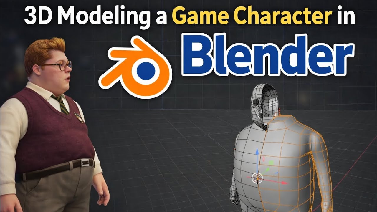 How to Model a Game Character in Blender (Step-by-Step Guide)
