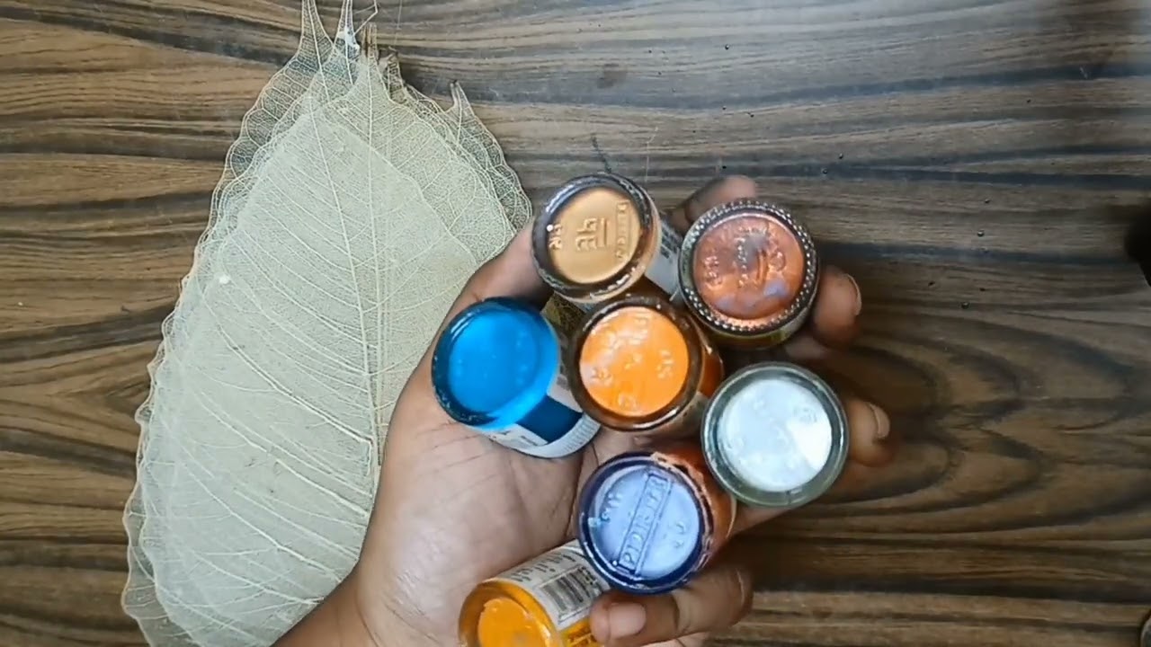 Pipal leaf skeleton craft ideas | leaf skeleton craft easy | diy pipal leaf craft ideas | leaf reuse