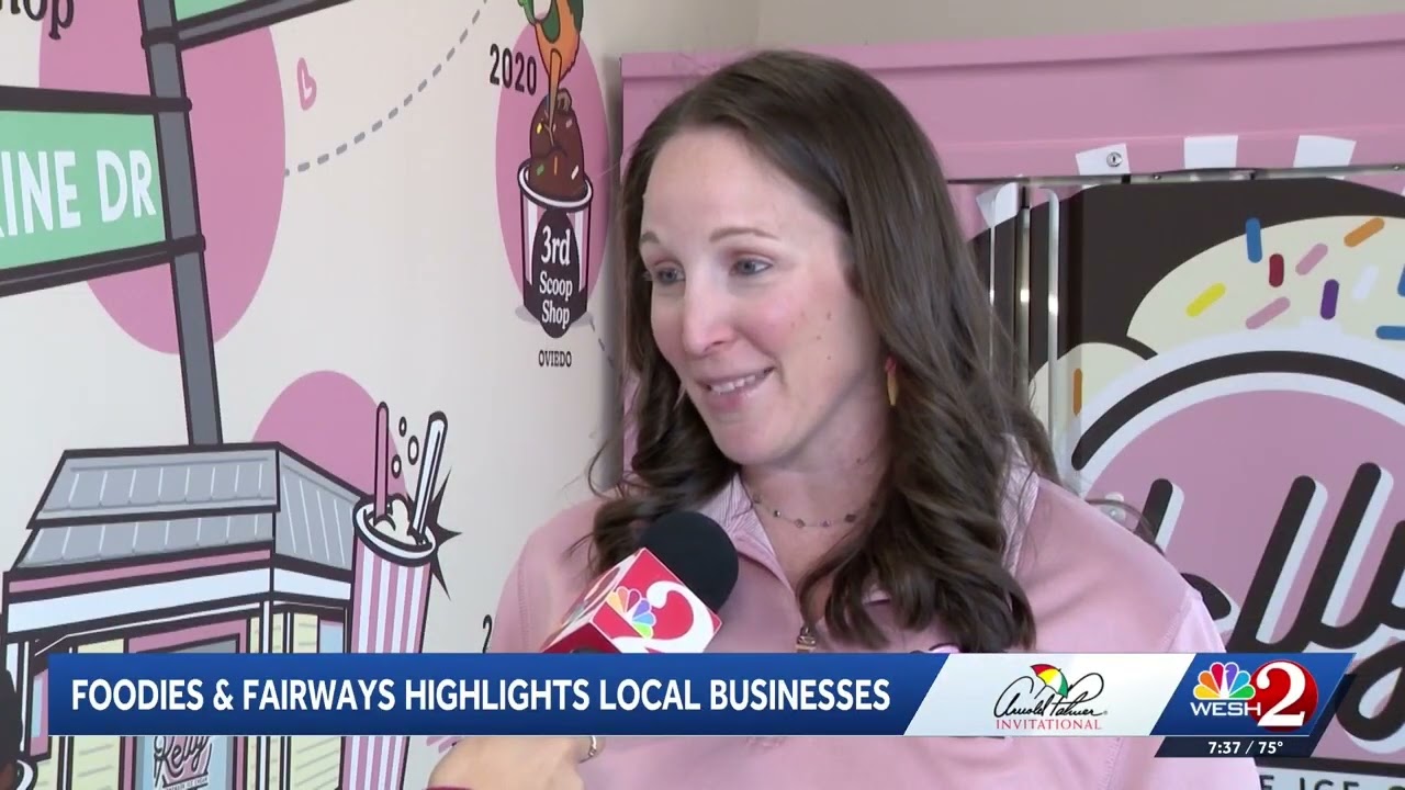 Arnold Palmer Invitational special from WESH 2 Sports live near the 17th hole at Bay Hill