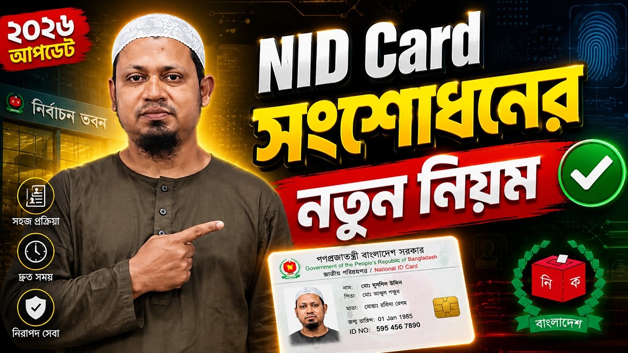 NID CARD এ নাম ও বয়স সংশোধনের নতুন নিয়ম | NID Correction 2026