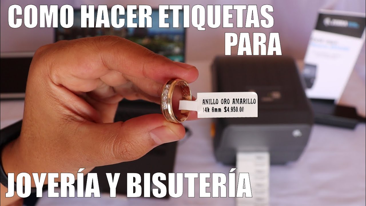 Como hacer Etiquetas Para Joyería y Bisutería Etiquetas Cola de Ratón con Zebra ZD220