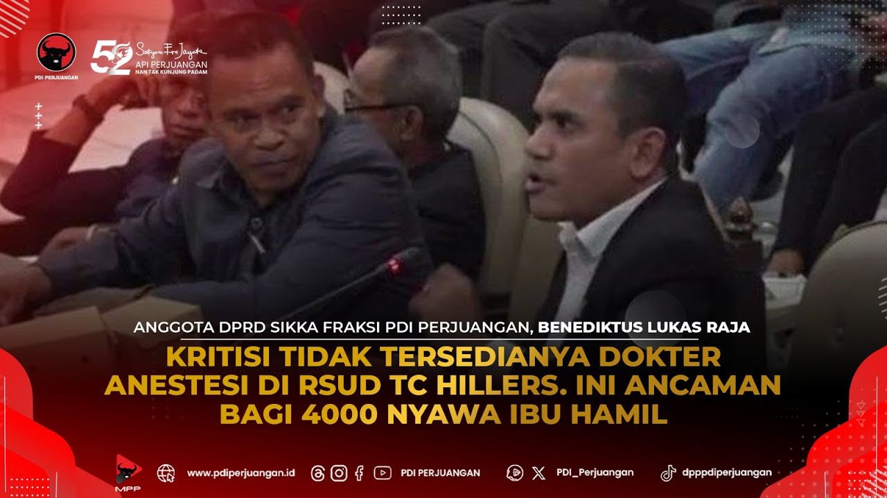 Anggota DPRD Sikka, Benediktus L. Raja kritik RSUD TC Hillers Maumere soal dokter anestesi