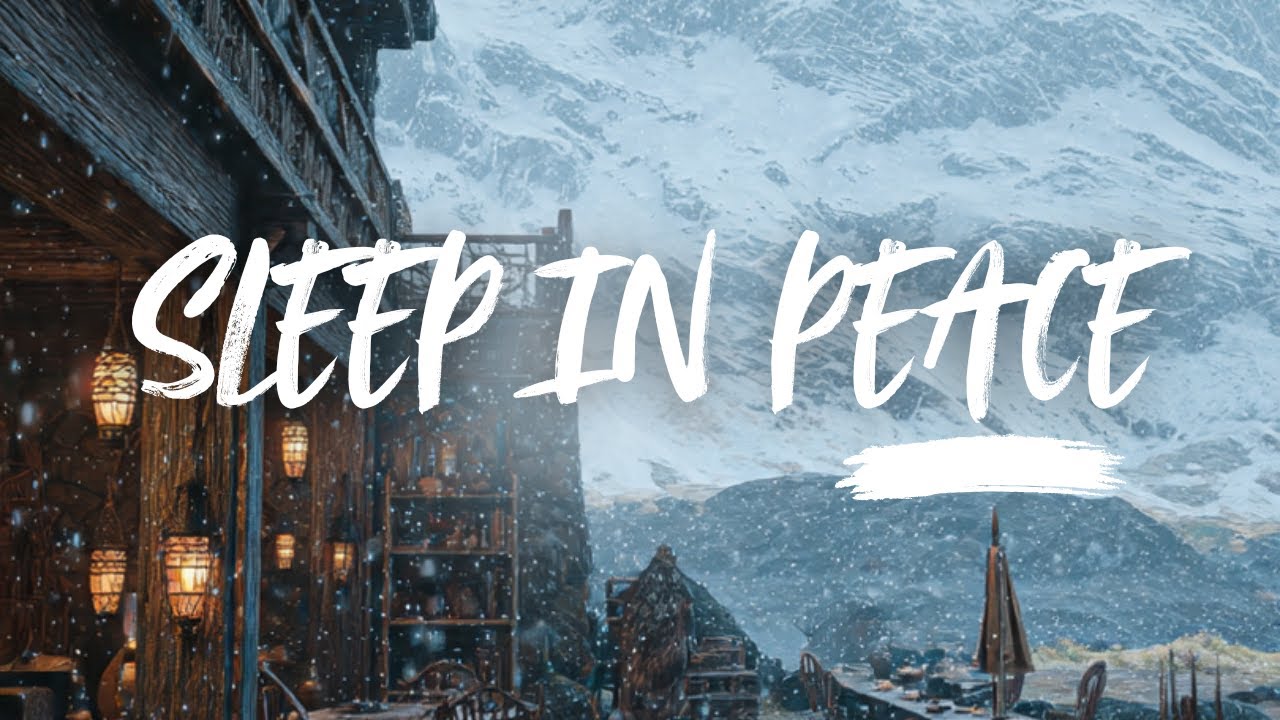 Quiet Snowy Night Ambience ❄️ Calming Music for Sleep, Peace & Relaxation