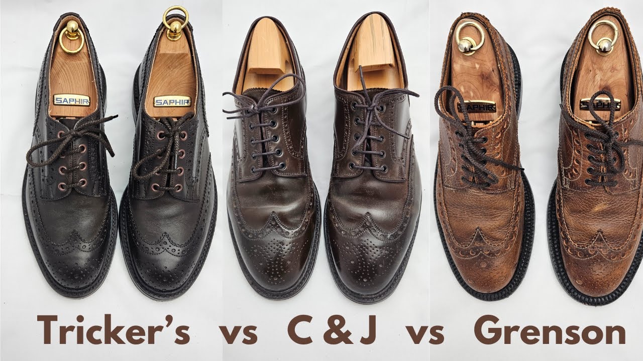 British Brogue Comparison - Crockett & Jones vs Tricker's vs Grenson