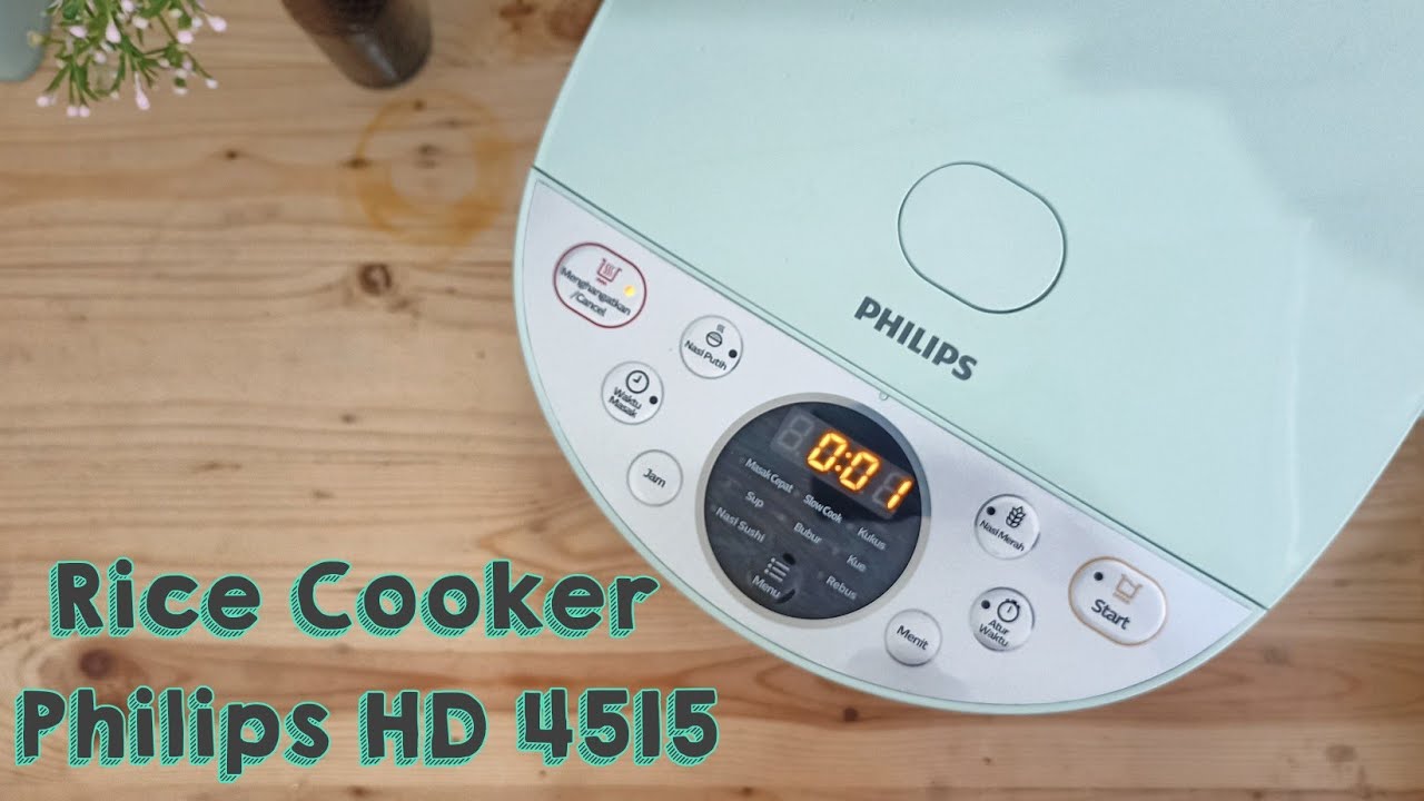 Unboxing dan Mencoba Fungsi Digital Rice Cooker Philips HD4515