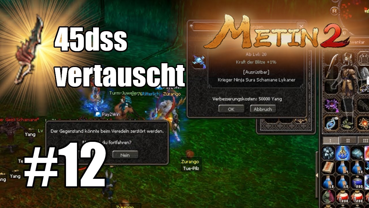 Metin2 Amber Wranken Gifti 45dss vertauschen Talisman im DT uppen #11
