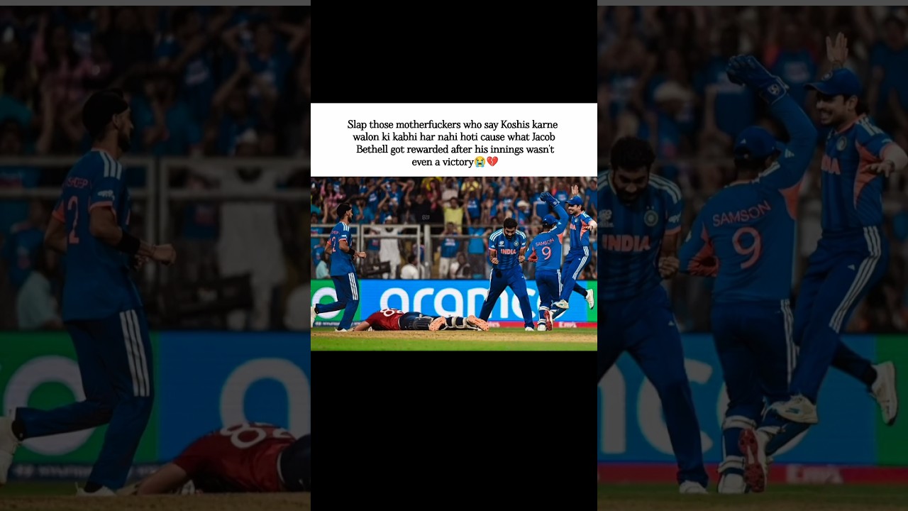 Jacob Bethell got rewarded after his innings wasn't even a victory😭💔|#jacobbethell #indvseng #t20wc