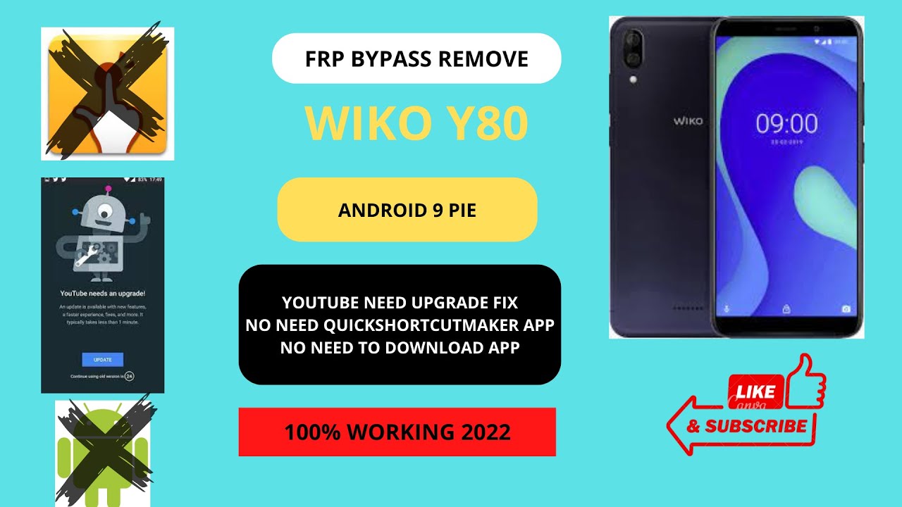 WIKO Y80 W-V720 FRP BYPASS 2022 100% WORKING