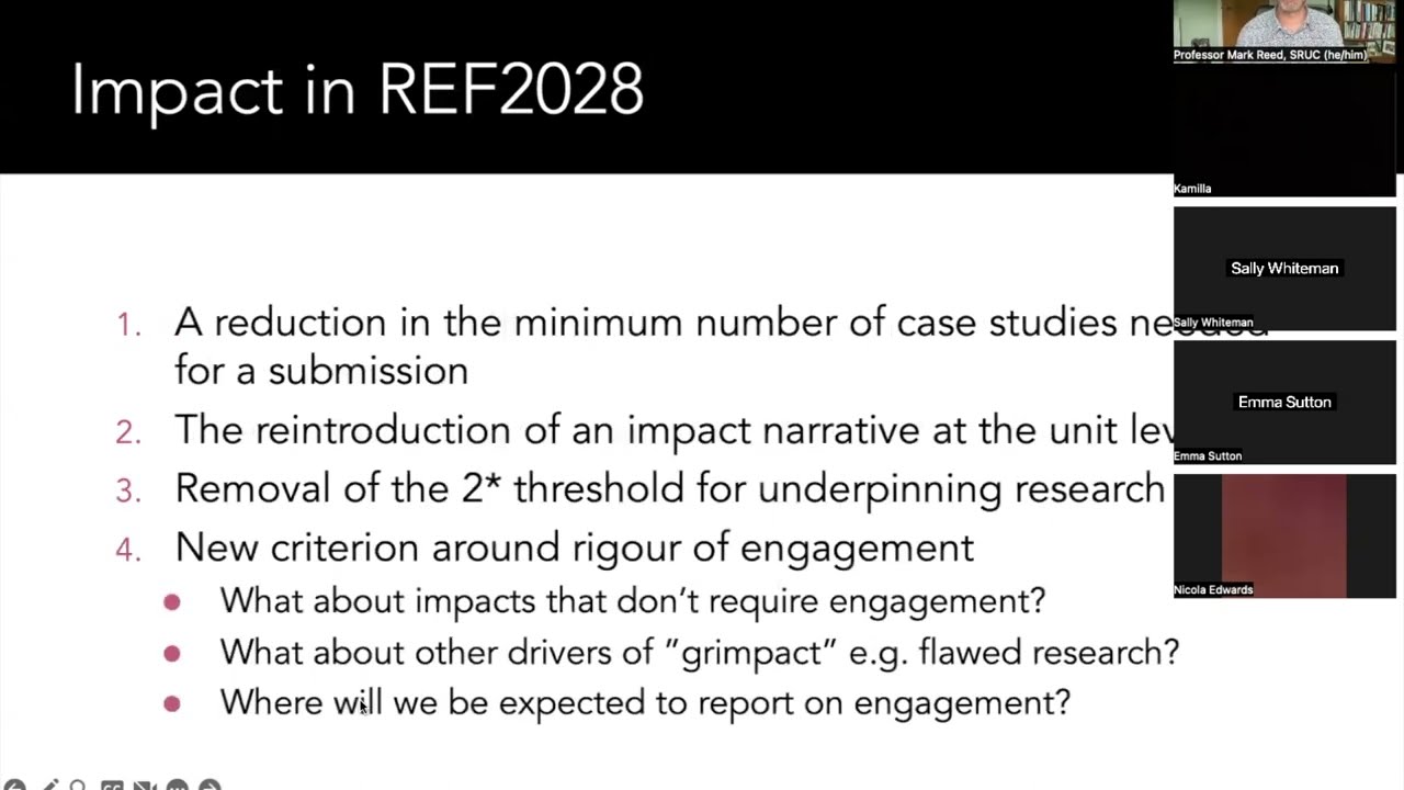 Impact in REF2029: a discussion with Katrina Firth and Mark Reed