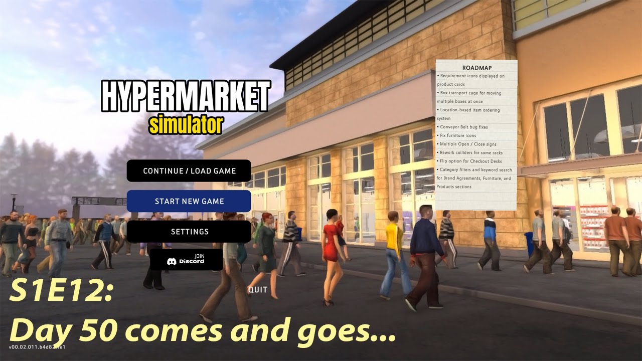 Hypermarket Simulator - S1E12 - Day 50 comes and goes...