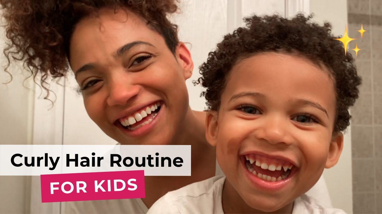 Kids Curly Hair Wash Day Routine for Easy Detangling!