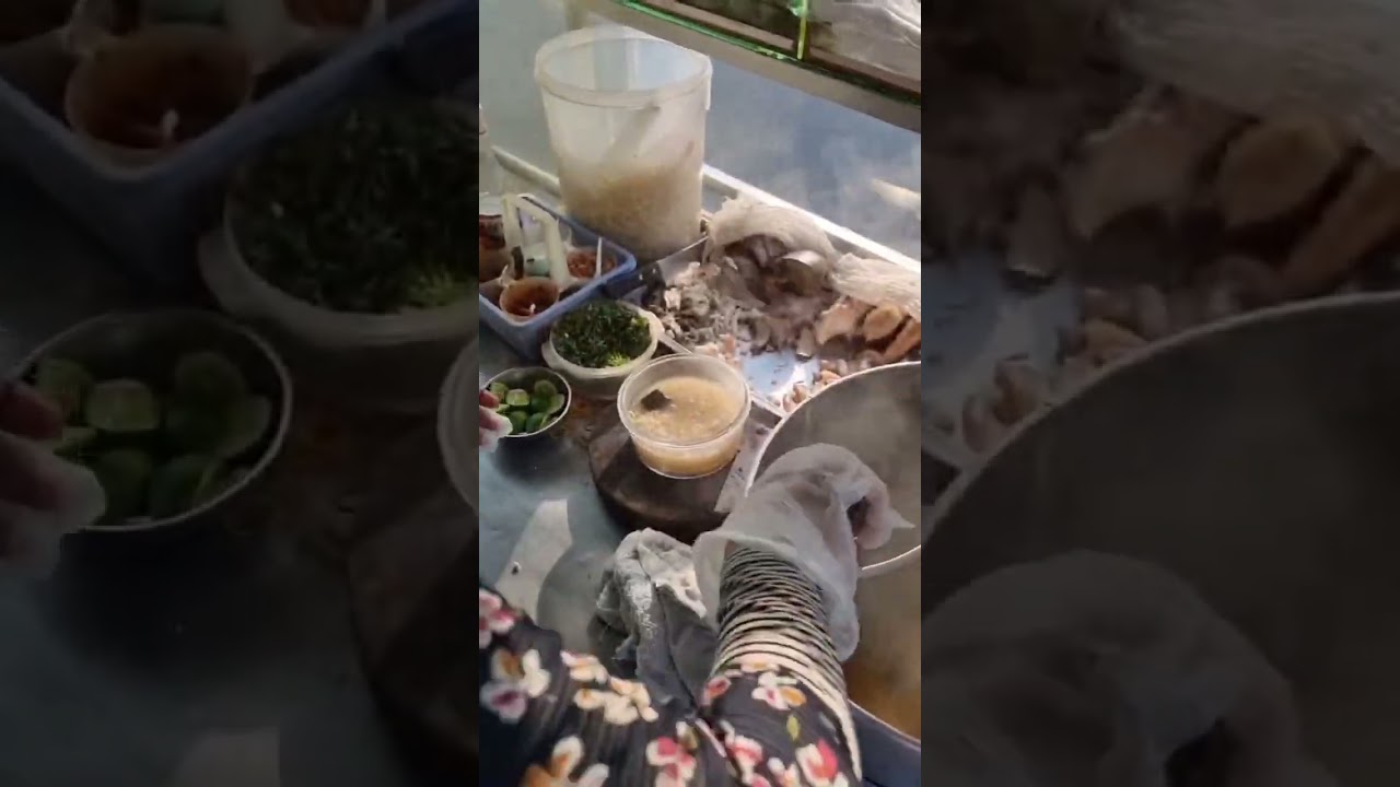 Rice porridge with pork 