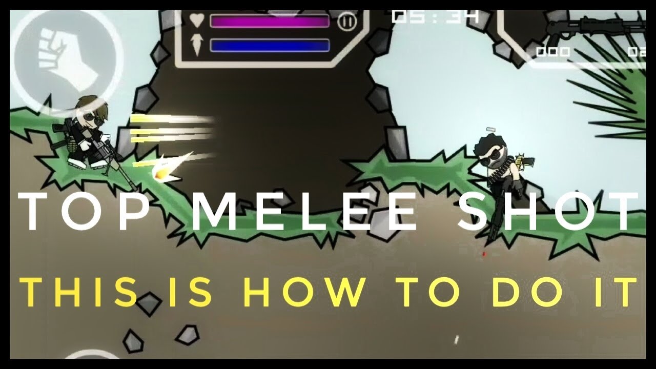 Top melee shot,how to do it DA2: mini militia