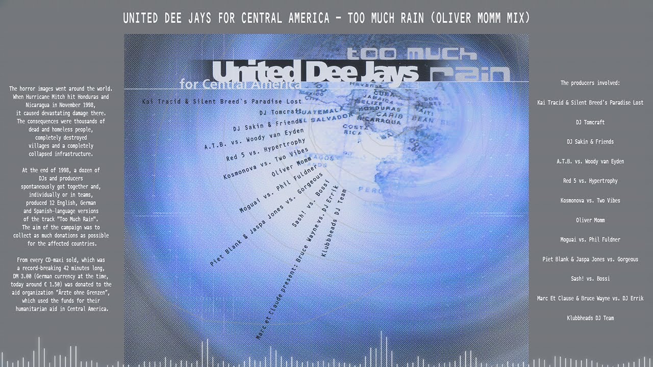 United Dee Jays For Central America - Too Much Rain (Oliver Momm Mix)