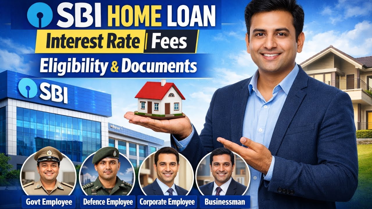 SBI Home Loan Interest Rate 2026 | Fees, Schemes, Eligibility & Documents | Best Bank for Home Loan