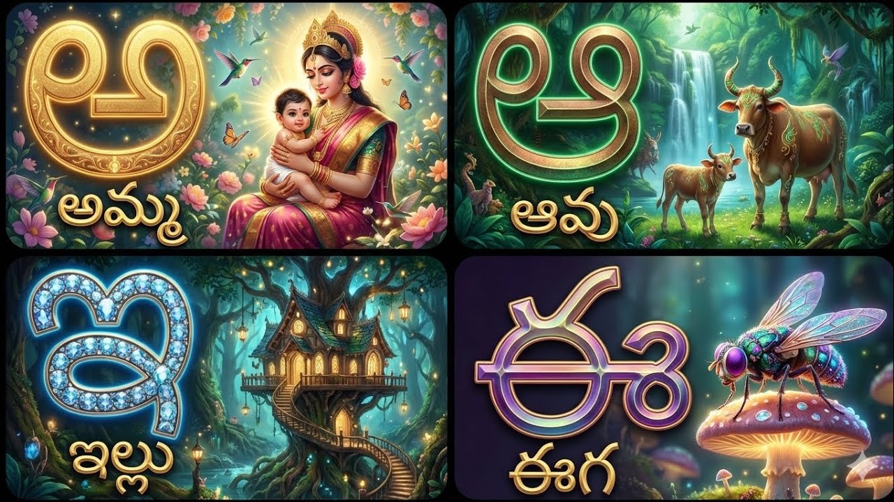 తెలుగు వర్ణమాల నేర్చుకుందాం | Telugu Varnamala for Kids | అ నుండి ఱ వరకు | LearnMoreEasy | telugu