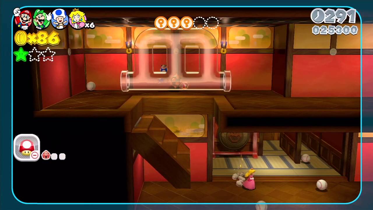 Super Mario 3D World Four-Player Playthrough - World Mushroom