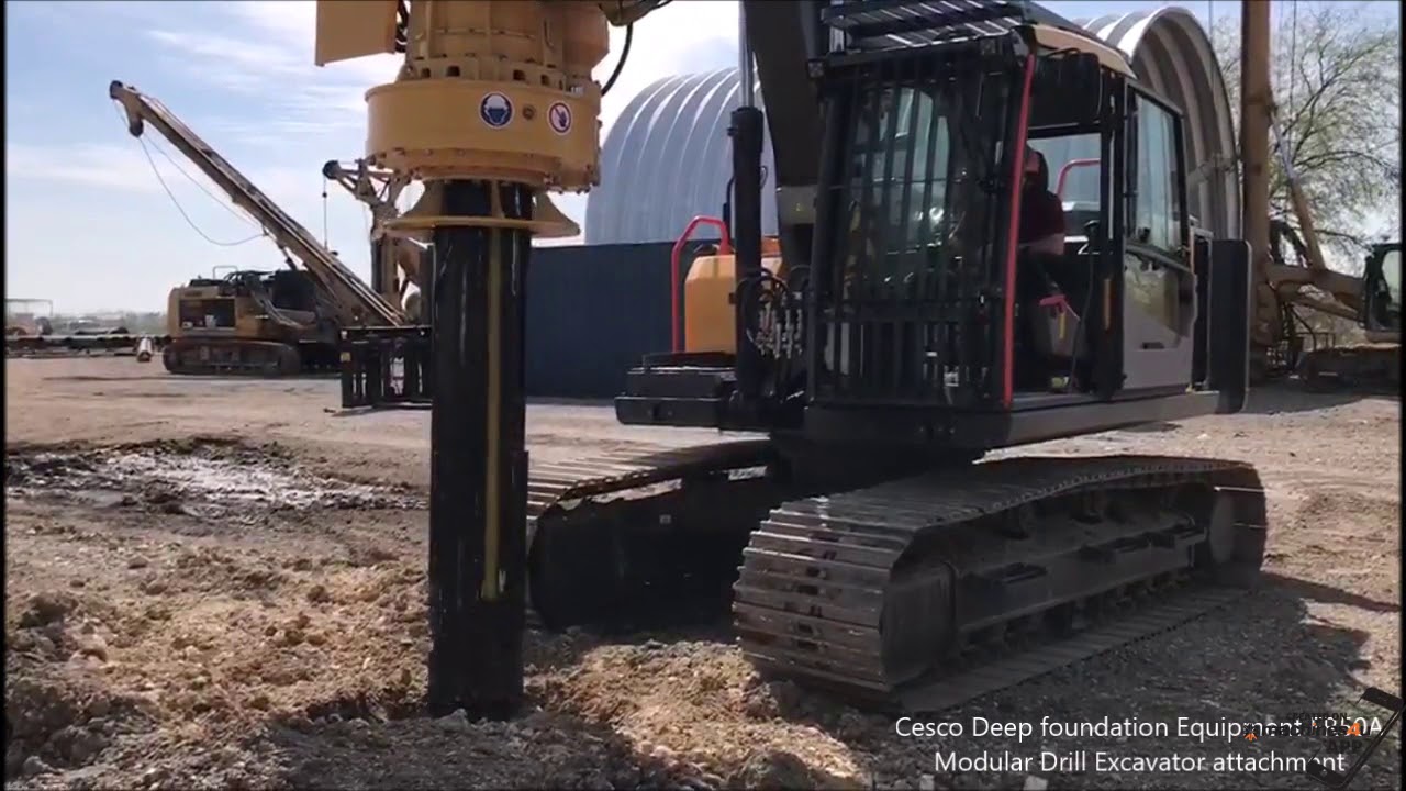 Excavator Mounted Modular drill rig
