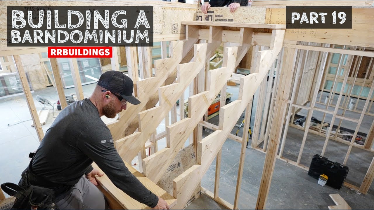 Building a Barndominium 19: How to Build a Wrap Around Staircase