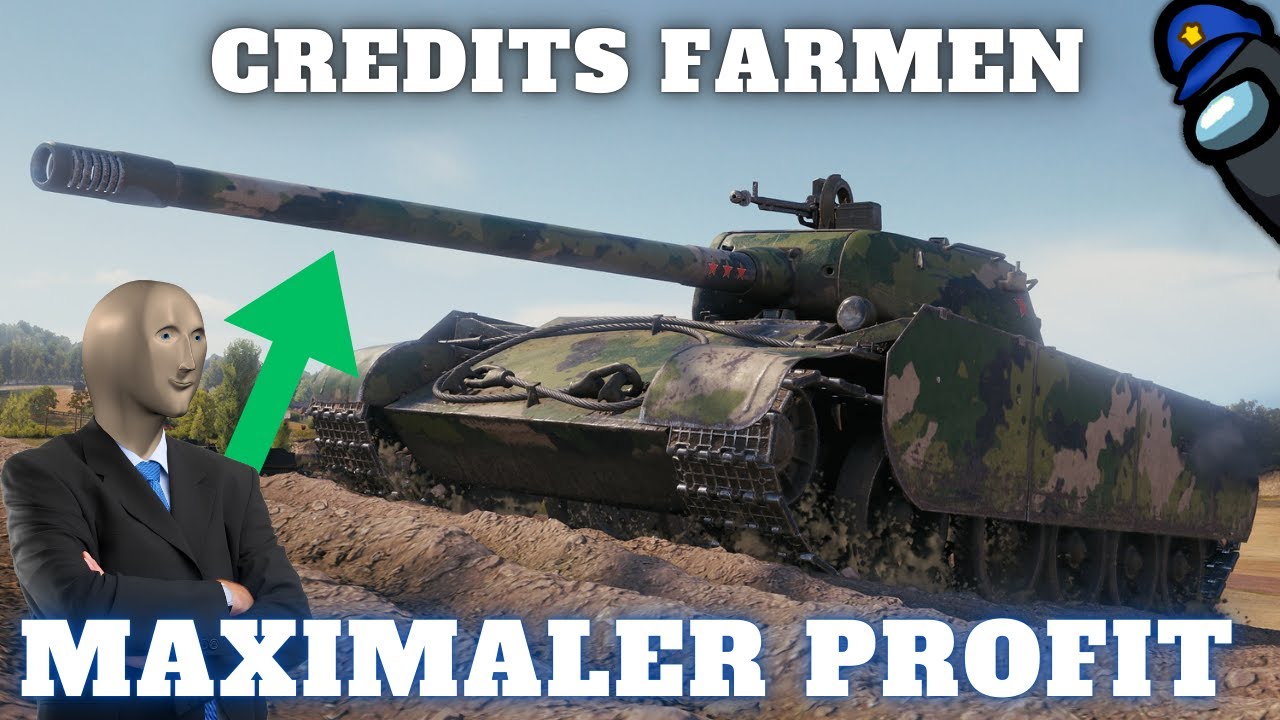 Maximaler Profit! - 1 Stunde Vollgas Credits farmen mit allen Boostern! [World of Tanks]