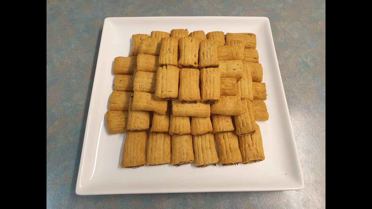 dried figs biscuit recipe بسكوت بحشوة التين المجفف صحي ولذيذ