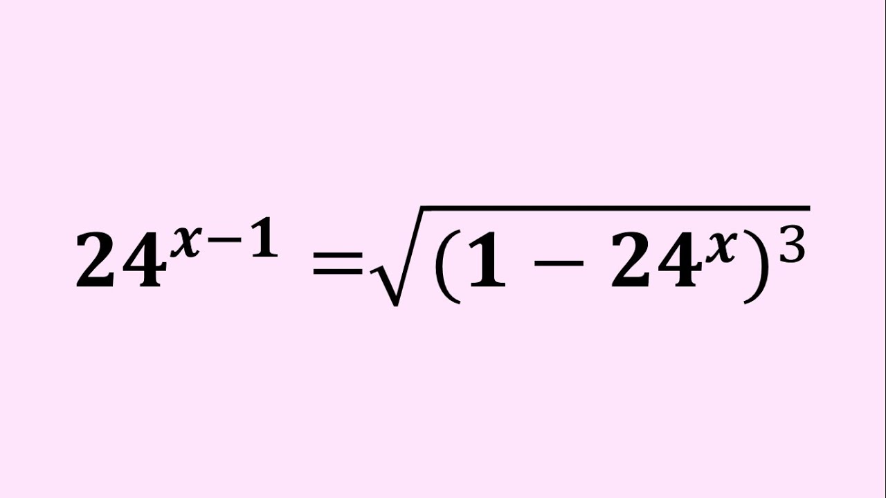 Amazing Radical Equation With Exponents | Give It A Try