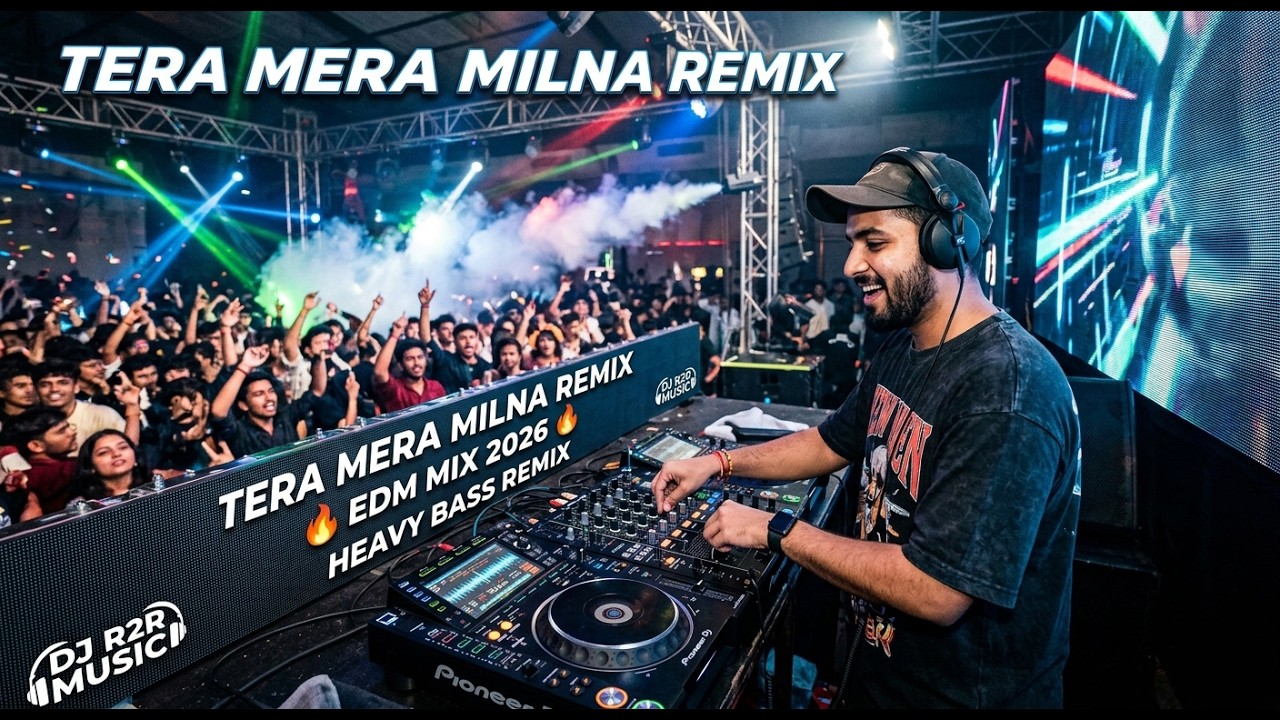 Tera Mera Milna Remix | EDM Mix | New DJ Song 2026 | High Energy EDM DJ Song | DJ R2R Music