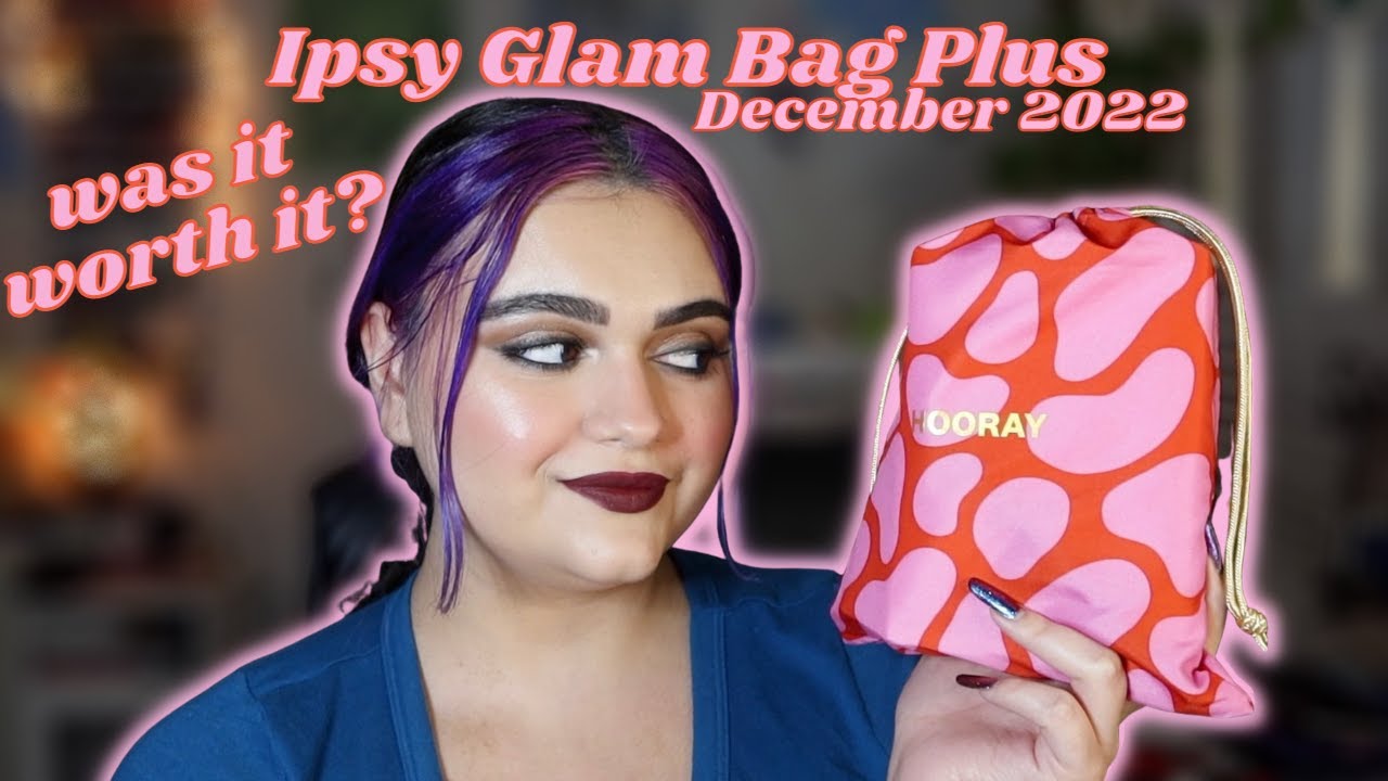DECEMBER 2022 IPSY GLAM BAG PLUS UNBAGGING & TRY ON: VLOGMAS DAY 17