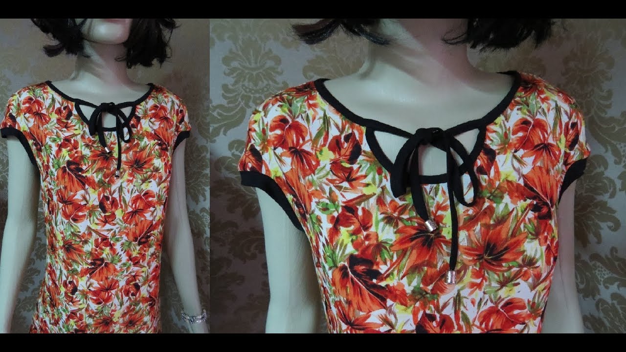Blusa com manga sem recorte, corta e costura,DIY