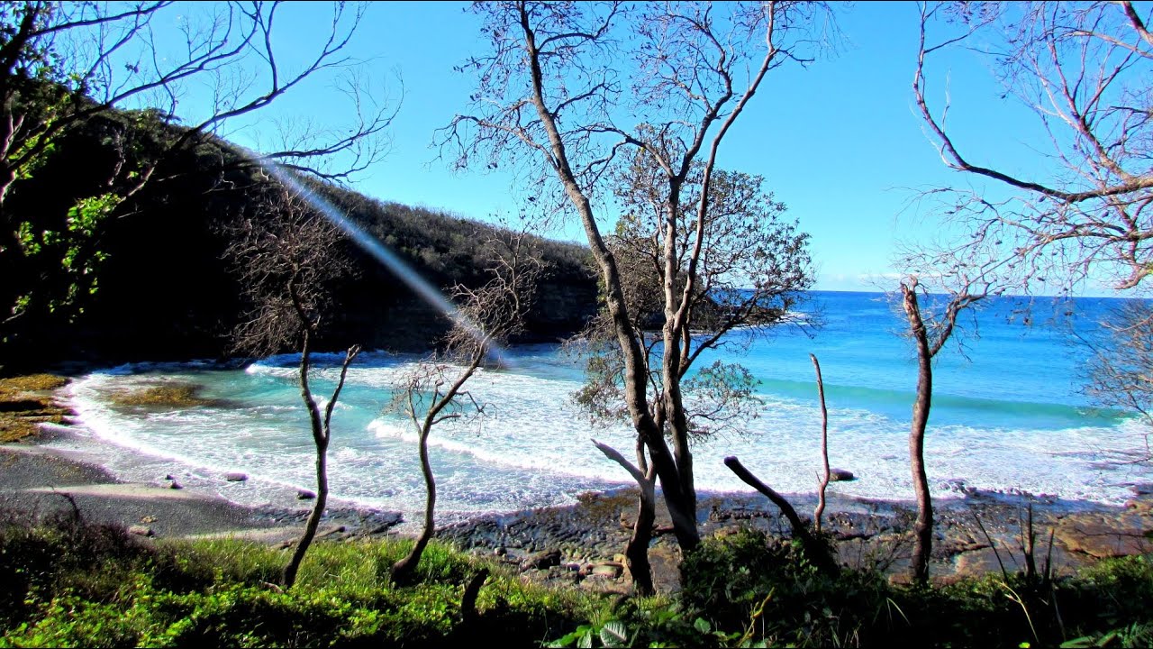 Ocean waves sound remote pebble beach: Murramarang National Park NSW | SOUNDS OF AUSTRALIAN NATURE