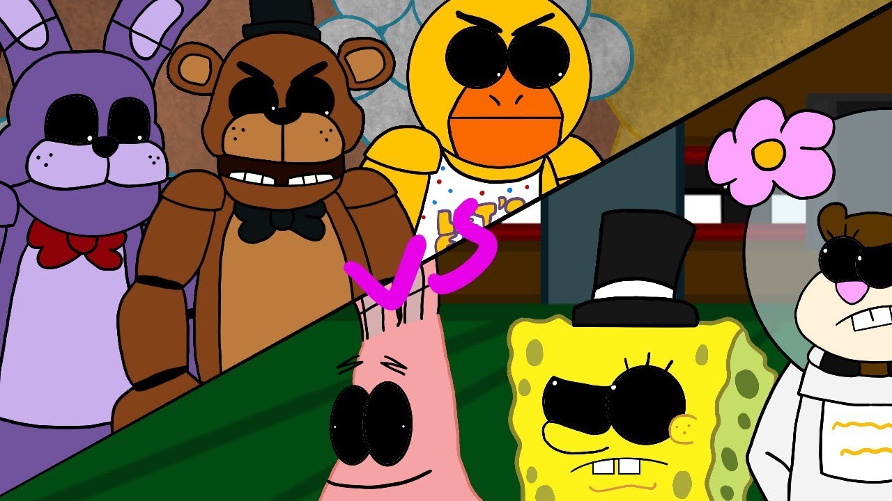 Five Nights At Spongebob's VS Five Nights At Freddy's (fnaf animation)