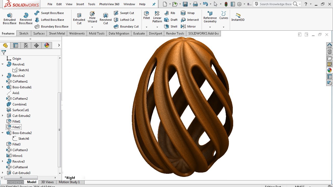 Расширенное моделирование поверхностей — учебное пособие по SolidWorks