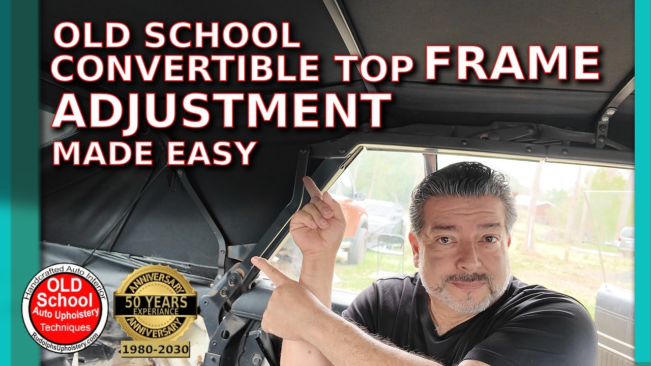 WATCH THIS! Old School Convertible Top Frame Adjustments Made Easy
