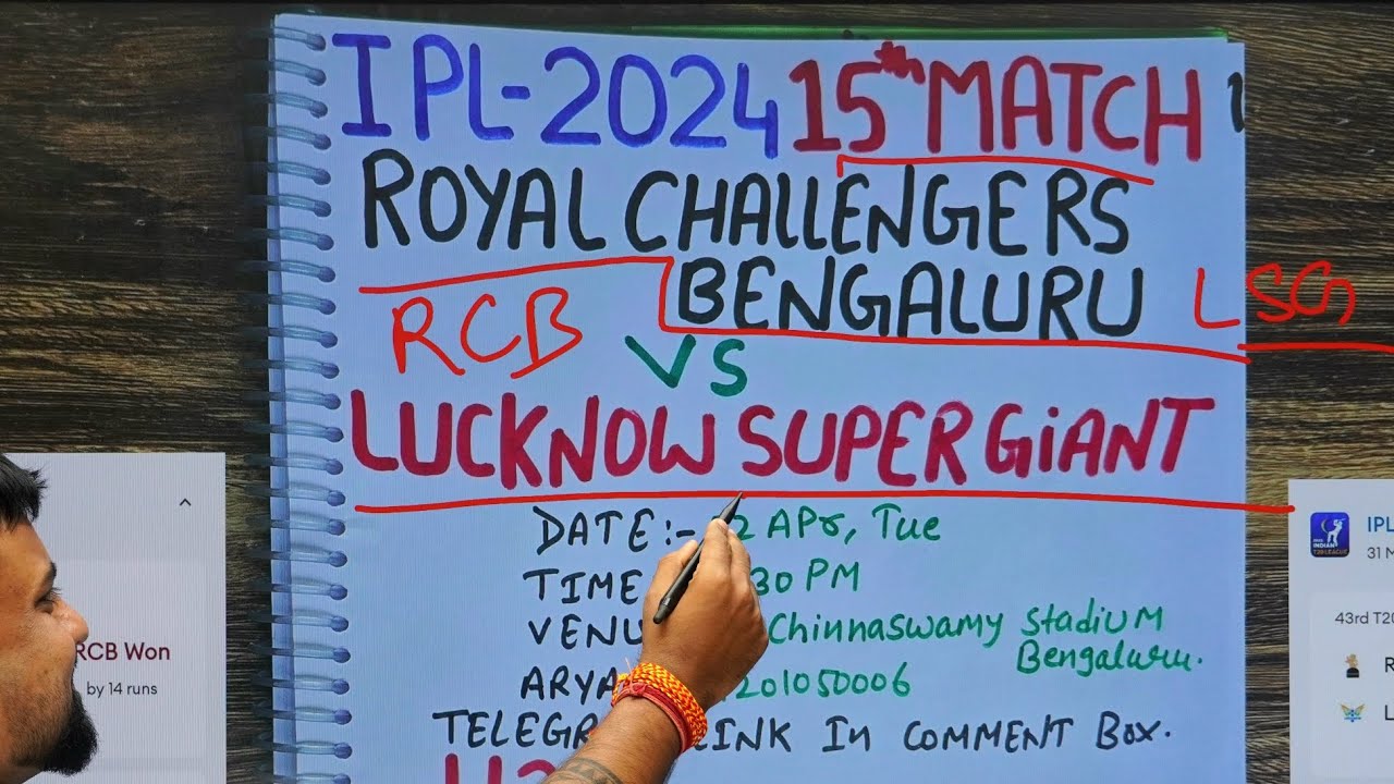 Royal challengers Banglore vs Lucknow Super Gaints Ipl 2024 15th match prediction, rcb vs lsg winner