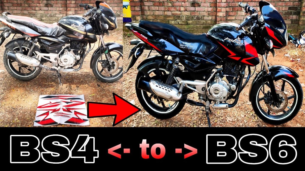 Pulsar 150 bs4 change to bs6 model sticker | pulsar 150 full body graphic modified |bike wrap modify