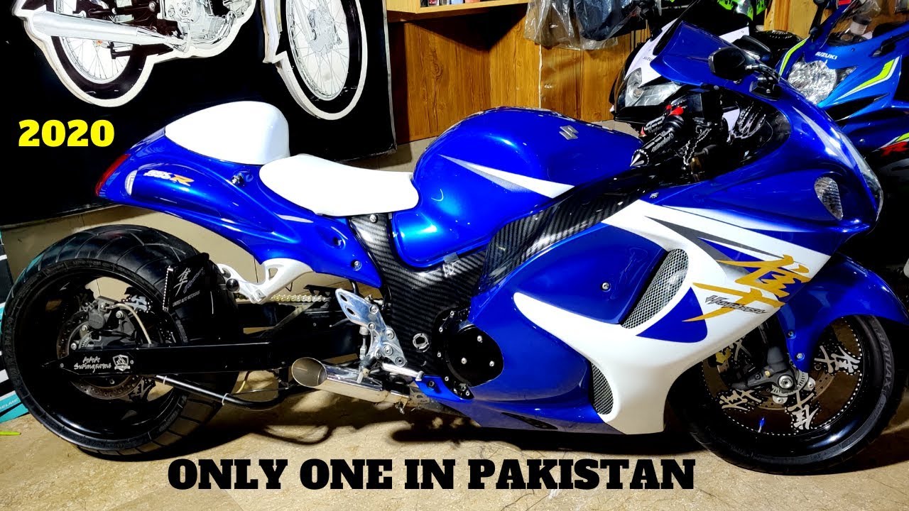SUZUKI HAYABUSA 2020 FULL MODIFIED FAT TYRE KIT ONLY ONE IN PAKISTAN PRICE SOUND REVIEW PK BIKES