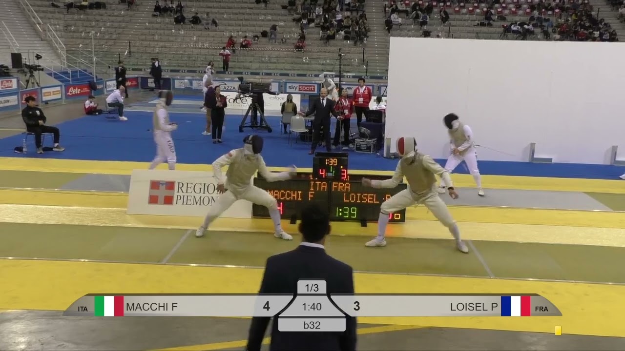 2025 134 T32 05 M F Individual Torino ITA GP YELLOW MACCHI ITA vs LOISEL FRA