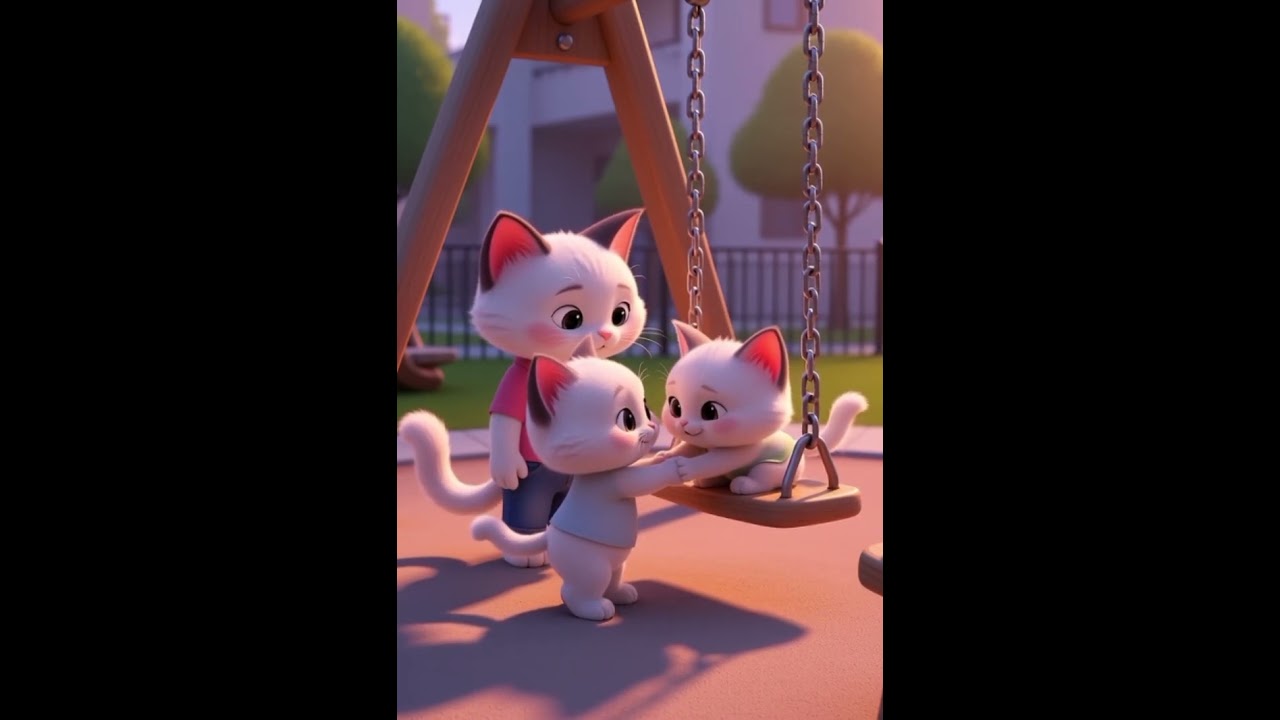 Sweet Mother Cat Teaches Kittens to Take Turns | Wholesome Family Short Animation 🐱💖