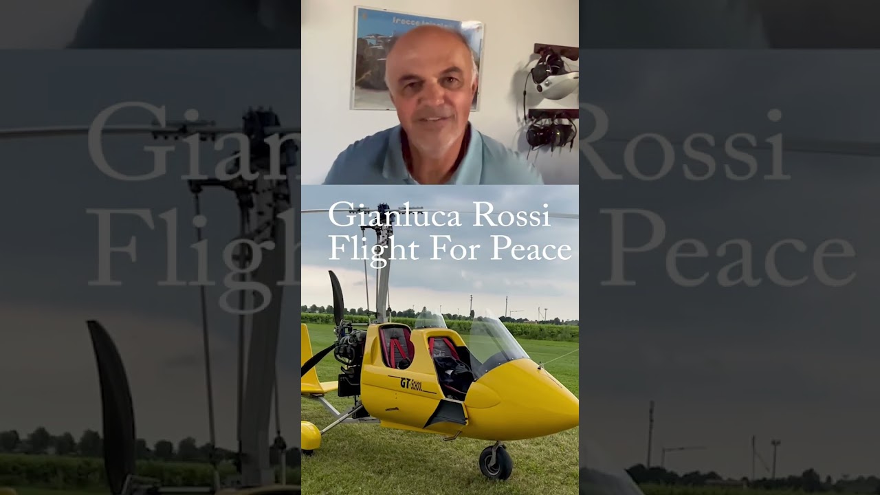 FLIGHT FOR PEACE IN ITALY FOR UCRAINE WITH AN AMERICAN GENERAL BARRE SEGUIN