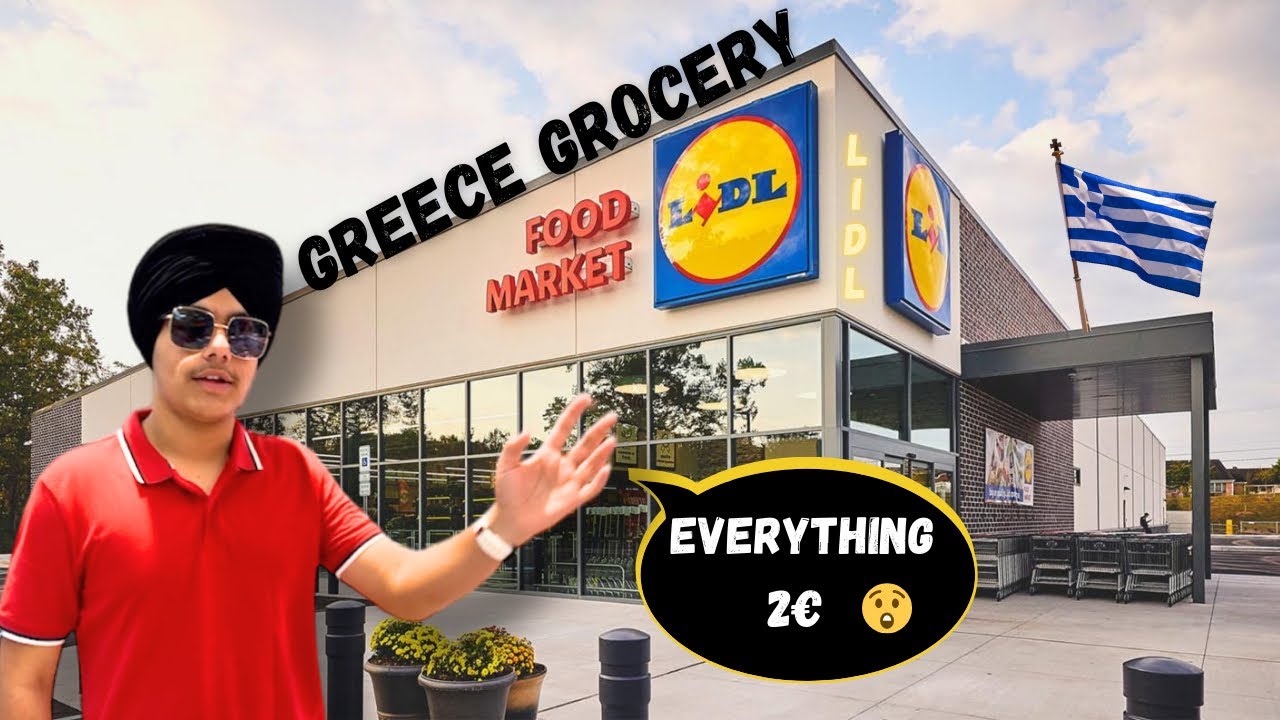 Greece Grocery Vlog 🇬🇷|Lidl Supermarket|Punjabi Vlog