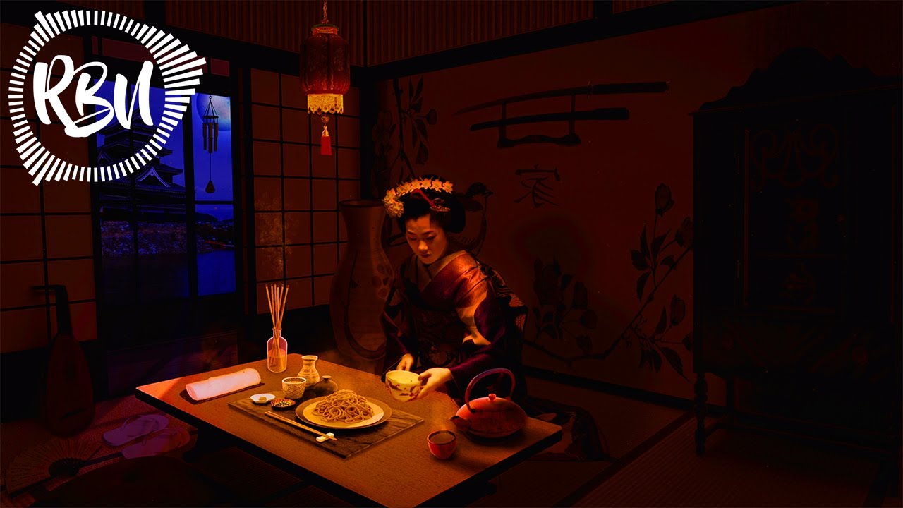 Dining With Geisha in Her Cozy Room | Japanese Ambience | 1 Hour